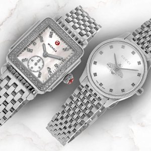 Compare Michele Deco and Gucci G-Timeless women’s watches under $2K on WatchMaxx. Style, shine, comfort, and value in one guide.