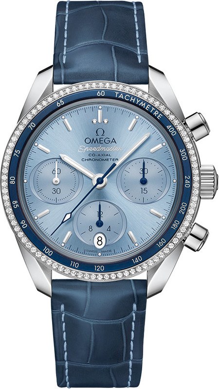 omega speedmaster 38mm blue